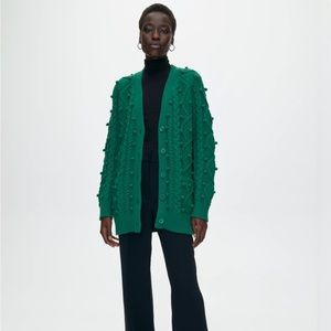 Aritzia Wilfred Alps Cardigan in beautiful dark Ivy green colour, size L
